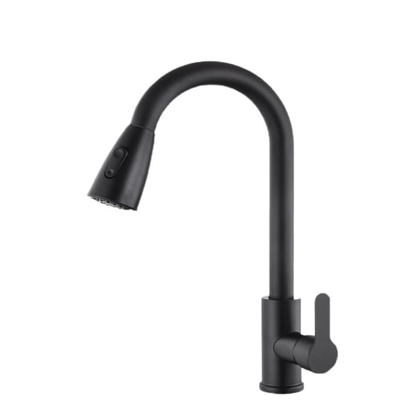 Brushed Nickel Kitchen Faucet, Single Hole Pull Out Spout Kitchen Sink Mixer Tap, Stream Sprayer Head Chrome/Black Mixer Tap ,Built To Last