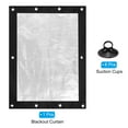 thumbnail image 3 of Cortina opaca Uxcell para guardería 37" x 30" Cortinas opacas temporales con ventosas para habitación de guardería, 3 of 5