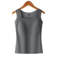 thumbnail image 7 of cfhntfmh Summer Tank Tops for Women with Built in Bra Square Neck Slim Fit Sleeveless Shirts Workout Basic Tee Shirts, 7 of 7