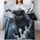 thumbnail image 4 of Manta Moon Knight de tela de superficie vertical súper suave de varios tamaños, acogedora y cálida, adecuada para cama, sofá, campamento, viajes, para todas las estaciones, liviana y compacta de 40 x, 4 of 8