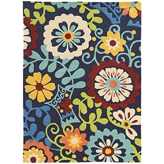 Riverbay Furniture 8' x 10' Hand Tufted Rug in Navy