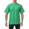 thumbnail image 1 of Pro Club Men's Heavyweight Cotton Short Sleeve Crew Neck T-Shirt,KELLY GREEN,7XL, 1 of 5