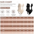 thumbnail image 4 of Women Plunging Deep V-neck Body Shaper Strapless Backless Bodysuit Shapewear, 4 of 5