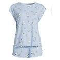 thumbnail image 5 of Peanuts Women's and Women's Plus Snoopy Top and Shorts Pajama Set, 3-Piece, 5 of 5