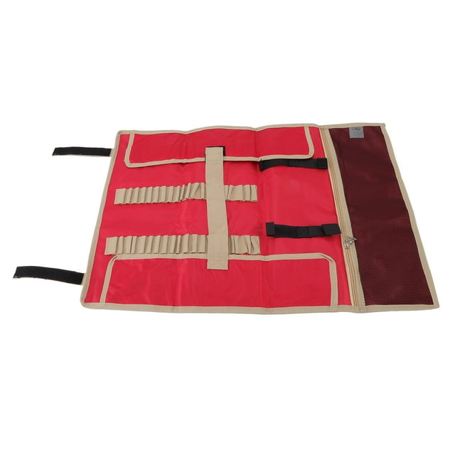 Sac à Outils en Rouleau, Grand Sac de Rangement en Toile Oxford pour Camping, Tente de Collecte avec Poignée, Sac à Outils Polyvalent et Robuste à Enrouler pour le Camping en Plein Air