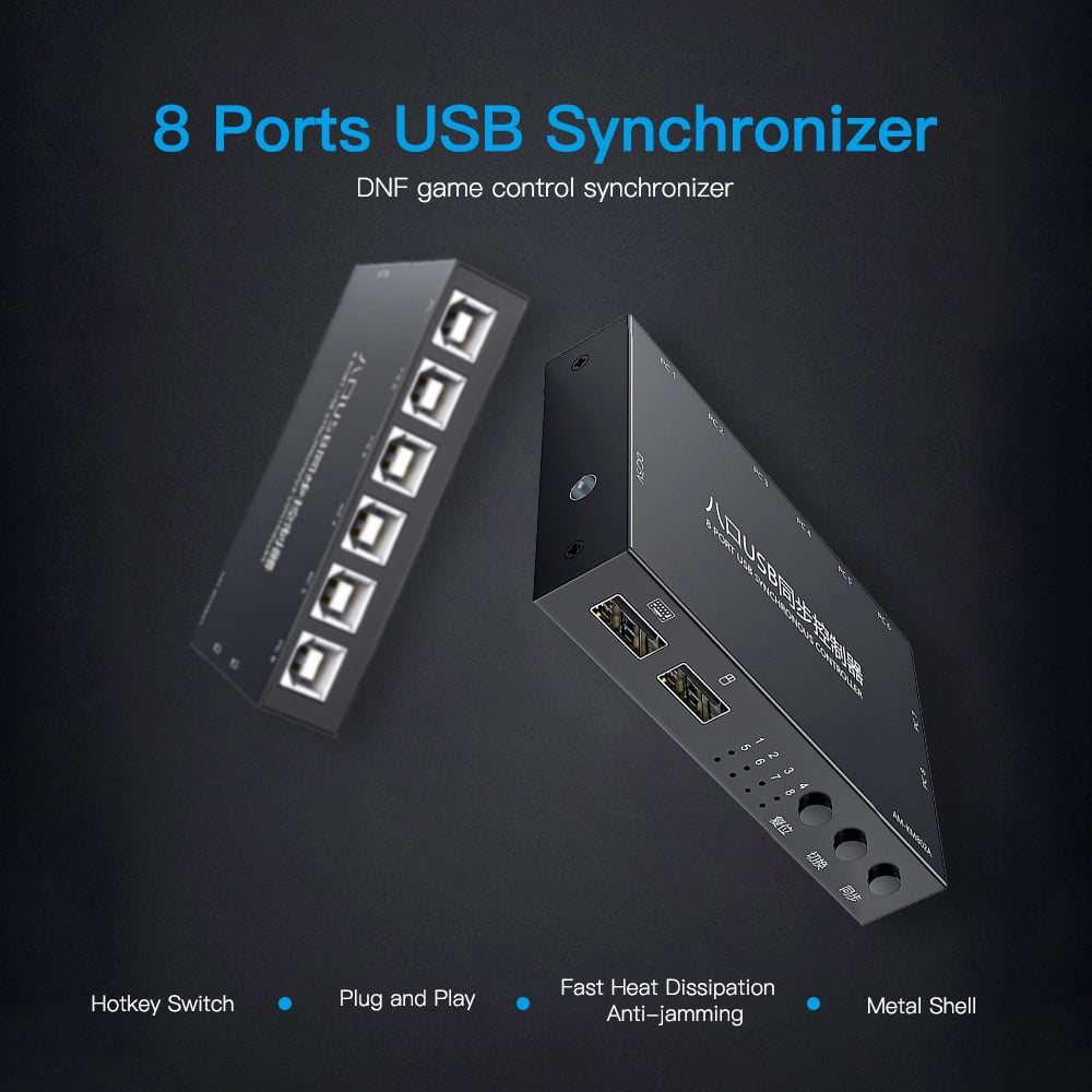 USB Synchronizer,Kvm Switcher Metal 8 Usb Usb Metal Shell And Usb Usb Usb Kvm Shell And Play Buzhi Qisuo Usb S 8 Eryue