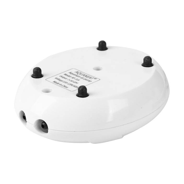 AQUANEAT 100 Gallon Aquarium Air Pump With Tubing, Air Stones & Check Valves - Quiet Dual Outlet Hydroponic Aerator