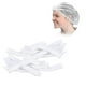 thumbnail image 4 of 100 piezas de gorro desechable para el cabello, gorra antipolvo no tejida, gorro para el servicio médico, maquillaje para hornear alimentos al aire libre (blanco), 4 of 8