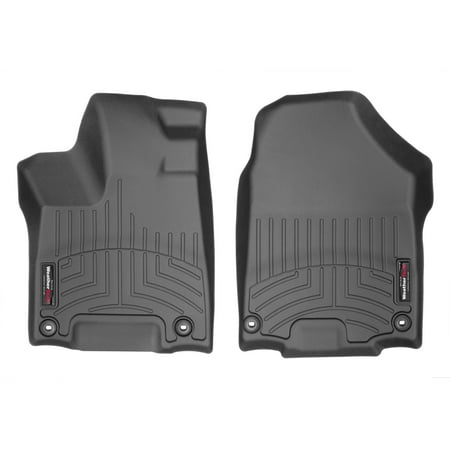 WeatherTech Custom Fit FloorLiners compatible with 2017-2025 Honda Ridgeline - 1st Row (Driver & Passenger), Black