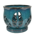 thumbnail image 6 of W&W Orchid Pot with Holes and Saucer for Orchid Repotting and Better Grow,Teal, 6.5 inches, 6 of 7