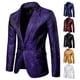 thumbnail image 3 of Traje de hombre estilo palacio diseño Dark Road moda un botón a juego traje de hombre de corte entallado, 3 of 6