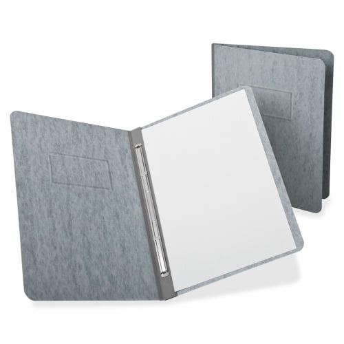 Oxford PressGuard Reinforced Hinge Report Covers Letter - 8 1/2' x 11' Sheet Size - Prong Fastener - 3' Fastener Capacity for Folder - Pressguard - Gray - Recycled - 1 Each