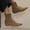 Brown, variant on Pointed Toe Low Heel Ankle Boots for Women - Nubuck Suede Fall Winter Fashion Booties Comfortable Casual Shoes Brown 42