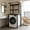 Black, variant on WanKaMom Freestanding Heavy Duty Storage Shelves, Metal Washing Machine Shelf Organizer for Laundry Room & Garage, Black Utility Rack