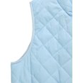 thumbnail image 4 of Día de San Patricio Chaleco Acolchado Ligero Con Cremallera Y Cuello Alto Para Mujer Bebe azul M, 4 of 6
