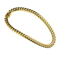 thumbnail image 5 of Mens 24K Gold Plated 18" Inch Choker Chain Stainless Steel 14MM Wide Cuban Link Hip Hop Necklace, 5 of 6