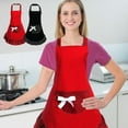 thumbnail image 1 of Bow Apron Restaurant Apron Lovable, Heavy-duty Cotton Fabric, Classic Check Pattern, Protects Against Spills, Kitchen Staff Uniform, Dining Service Industry, Chef Uniform Apron, Front-Tie, 1 of 6