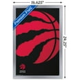 thumbnail image 3 of NBA Toronto Raptors - Logo 18 Wall Poster, 14.725" x 22.375", Framed, 3 of 5