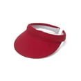 thumbnail image 1 of TopHeadwear Sports Cotton Twill Clip-On Visor - Red, 1 of 2