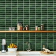 thumbnail image 4 of DEWOO Peel and Stick Backsplash - 10 Sheets of 12"×12" - 3D Adhesive Peel and Stick Tile Backsplash for Kitchen, Bathroom, Wall Tile, Emerald Green, 4 of 11