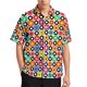 thumbnail image 3 of Blusas estampadas con flores coloridas y estampado completo para hombres, ropa para vacaciones en la playa, camisetas de manga corta con estampado floral brillante en 3D, 3 of 5