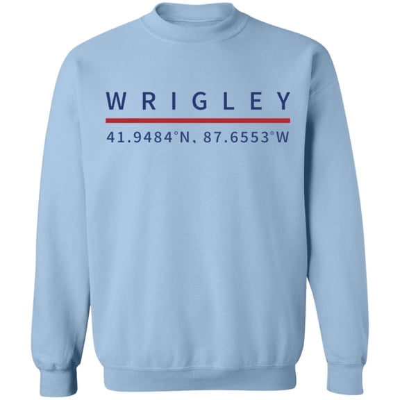Wrigley Field Coordinates Crewneck Sweatshirt