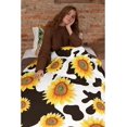 thumbnail image 6 of Sunflower Cow Tumbler Sunflower Plush Throw Flannel Nap Blankets for Travel Picnic, Bed, Sofa Warm Cozy for All Seasons Personalized Festival Gift Kid (50"X40"), 6 of 6