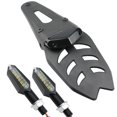 thumbnail image 1 of Brake Light Turn Signal Light Fender Motorcycle Off-road Red Waterproof Abs(black)(2pcs), 1 of 5