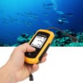 thumbnail image 1 of Portable Fish Depth Finder, 1-100m Detection Range Battery Powered LCD Display Water Handheld Fish Finder  for Saltwater, 1 of 7