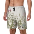 thumbnail image 2 of Fotbe Herbs and Wildflowers Men’s Swim Trunks Quick Dry Swim Shorts Board Shorts with Mesh Lining-Large, 2 of 9