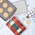 thumbnail image 5 of Yayeee Pot Holders Kitchen Heat Resistant with Pockets 7"x9.8" Cotton Oven Cooking Hot Pads, Vibrant Red Tartan Pattern, 5 of 7