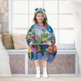 thumbnail image 7 of FORMRS Wearable Blanket Hoodie with Sleeves for Kids Cozy Flannel Sweatshirt, Art Plants, 7 of 7