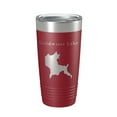 thumbnail image 1 of Goldwater Lake Map Tumbler Travel Mug Insulated Laser Engraved Coffee Cup Arizona 20 oz Maroon, 1 of 1