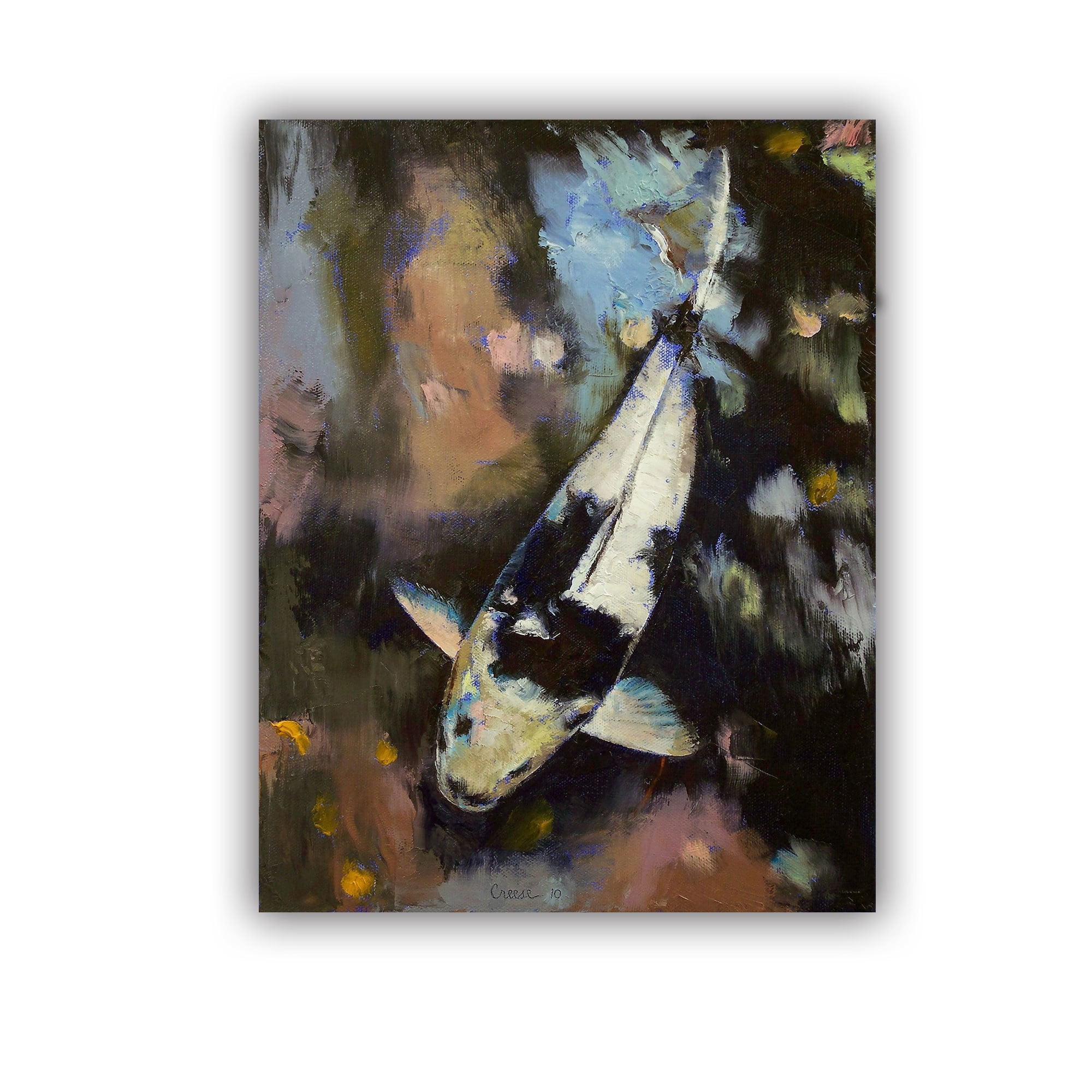 ArtWall Michael Creese "Utsuri Koi Reflections" Art Appeals Removable Wall Art