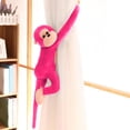 thumbnail image 4 of KOYPTL Long Arm Hanging Monkey Stuffed Animals,Curtain Monkey Plush Toy Birthday Christmas Gifts for Kids (24Inch,Watermelon Red), 4 of 7