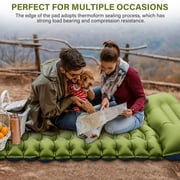Camping Sleeping Pad, Ultralight Camping Mat with Pillow Built-in Foot Pump Inflatable Sleeping Pad for Camping Backpacking Hiking Traveling Tent