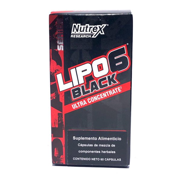 Lipo 6 Black Ultra Concentrate 60 Caps. Nutrex NTLIPO6BLACKULTRA