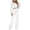 White, variant on vdgthytj Velour Tracksuit Womens 2 Piece Long Sleeve Full Zip Lapel Collar Cropped Jackets Wide Leg Pants Fall Winter Athleisure Outfits(X-Large,White)