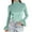 AA-Mint Green, variant on QATAINLAV Women's Velvet Shirts Turtleneck Flared Long Sleeve Velvet Tops Casual Slim Fit Dressy Outfits Clothes, Army Green, L
