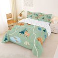 thumbnail image 2 of Erosebridal Cute Jungle Deer Queen Comforter Set,Happy Camping Bedding Comforter Set For Adults,Reversible,3pcs, 2 of 7