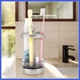 thumbnail image 4 of Vocoste 1 Pc Toothbrush Holder for Bathroom Silver Tone - Ideal for Compact Spaces, 4 of 5