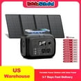 thumbnail image 2 of 300W 260Wh Portable Power Station with Solar Panels 40W Solar Generator with AC Outlet 110V for Outdoor Garden Travel Camping RV, 2 of 7