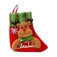 thumbnail image 2 of Pompotops Clearance Sales NEW Christmas Tree Hanging Party Tree Decor Santa Stocking Knitting Sock Gift Candy Bags, 2 of 3
