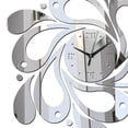 thumbnail image 3 of Espejo Reloj de pared Juego de pegatinas 3D Decoración para el hogar PS Póster Calcomanías Flor Paster Decoración Cocina Sala de estar de dibujo Methold JJ17919-00B, 3 of 6