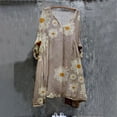 thumbnail image 2 of Pompotops Mode pour Femmes Grande Taille Vintage Vacances Floral Manches 3/4 Robes Vintage en Solde, 2 of 5