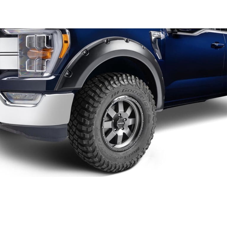 Bushwacker Forge Fender Flares For 2019-2024 Ford Ranger 6' Bed | Textured Black Rivet Style 4-Piece Set