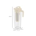 thumbnail image 2 of 1100ml Refrigerator Cold Water Pitcher with Lid and Handle Coffee Cold Brew Jug High Temperature Resistant Juice Kettle, 2 of 6