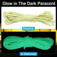 thumbnail image 4 of Uxcell 33FT Luminous Paracord 4mm Camping Paracord Rope Glow in The Dark 550lb Paracord Cord Light Yellow, 4 of 6