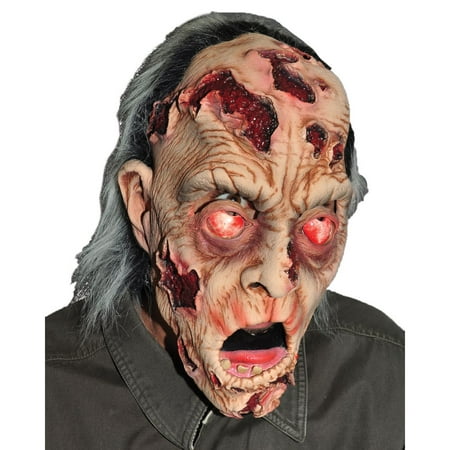 Fleshy Brown and Red He's Appealing Full Face Halloween Mask with Hair