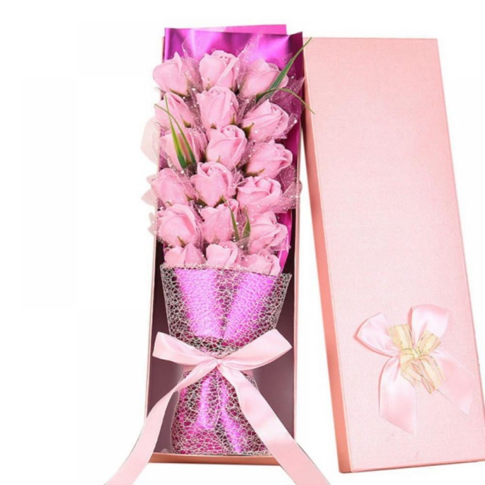 Forever Ramo Ramo de rosas perfumadas Forever de 18 piezas con caja de regalo - Ramo ...